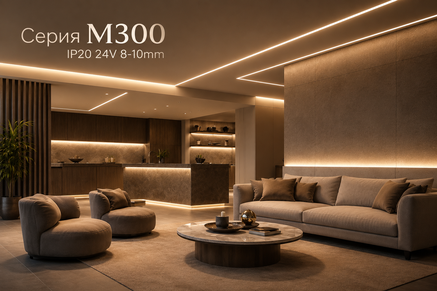 Серия M300 IP20 24V 8-10mm Arlight