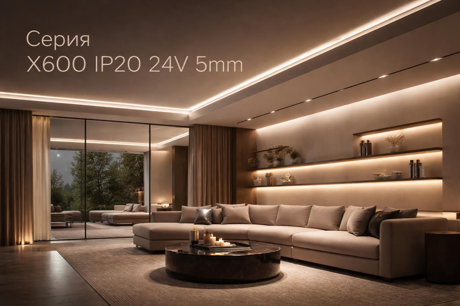 Серия X600 IP20 24V 5mm Arlight