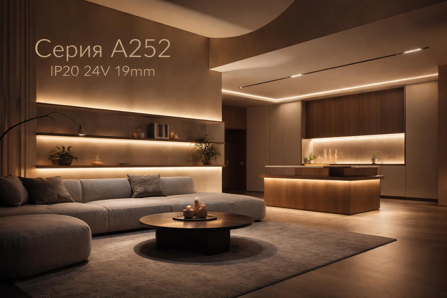 Серия A252 IP20 24V 19mm Arlight