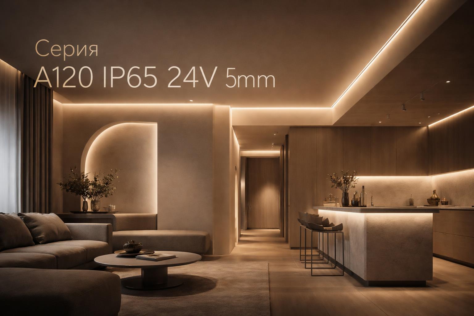 Серия A120 IP65 24V 5mm Arlight