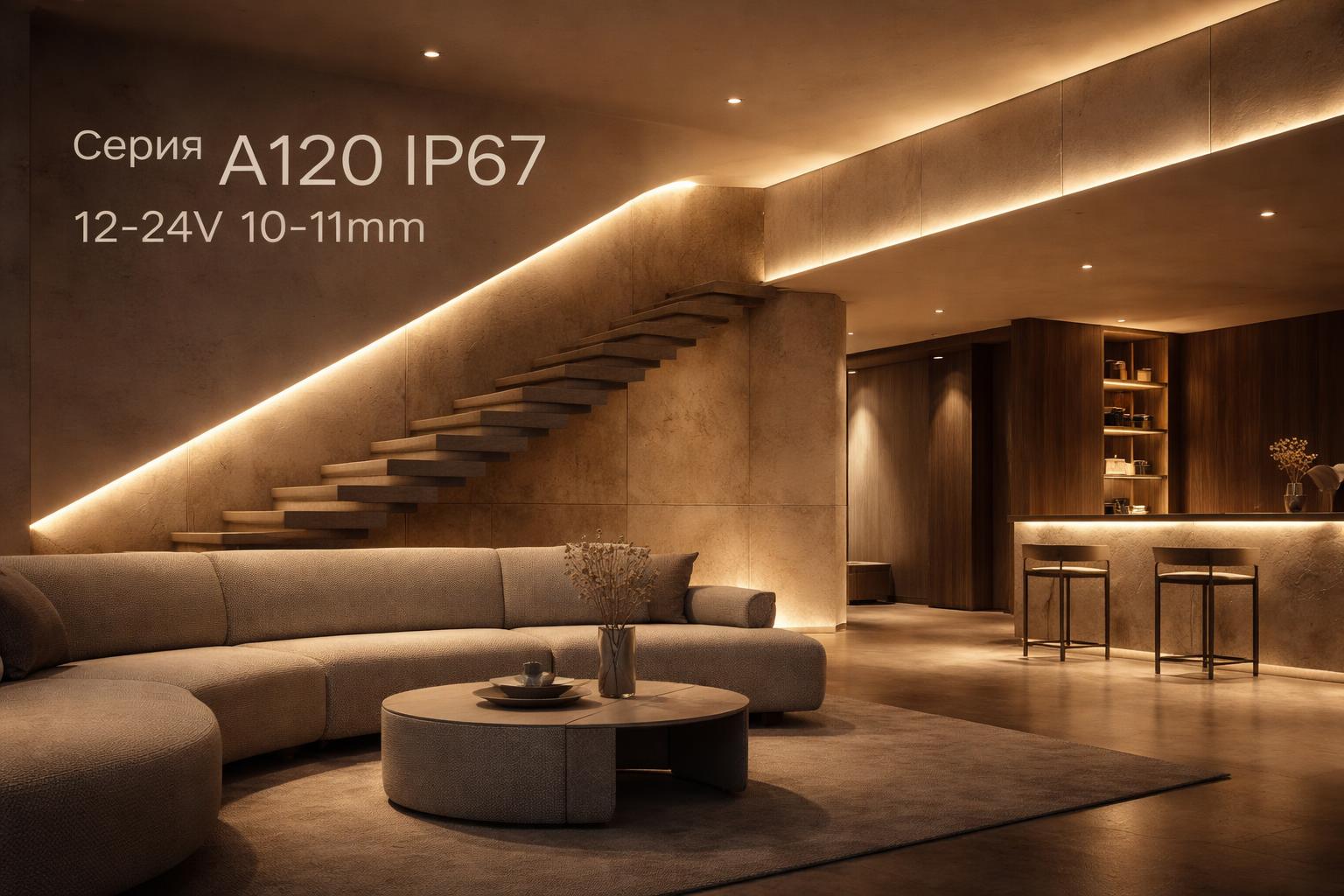 Серия A120 IP67 12-24V 10-11mm Arlight