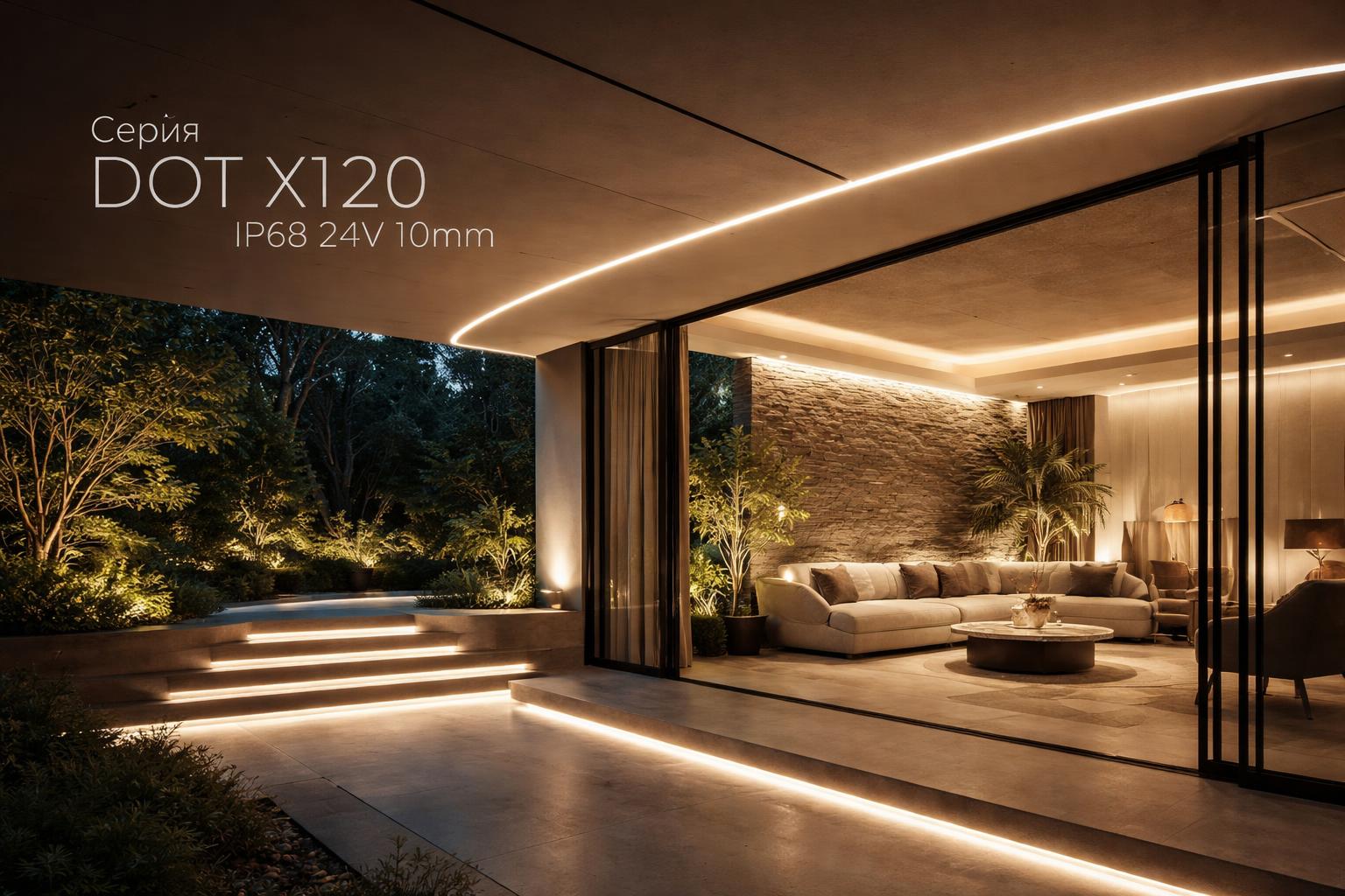 Серия DOT X120 IP68 24V 10mm Arlight
