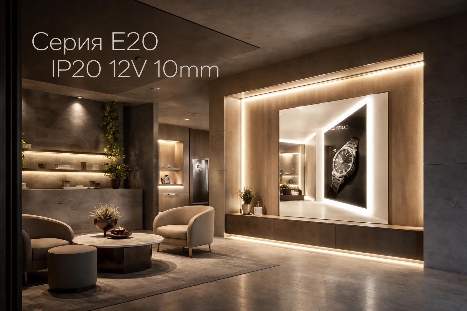 Серия E20 IP20 12V 10mm Arlight