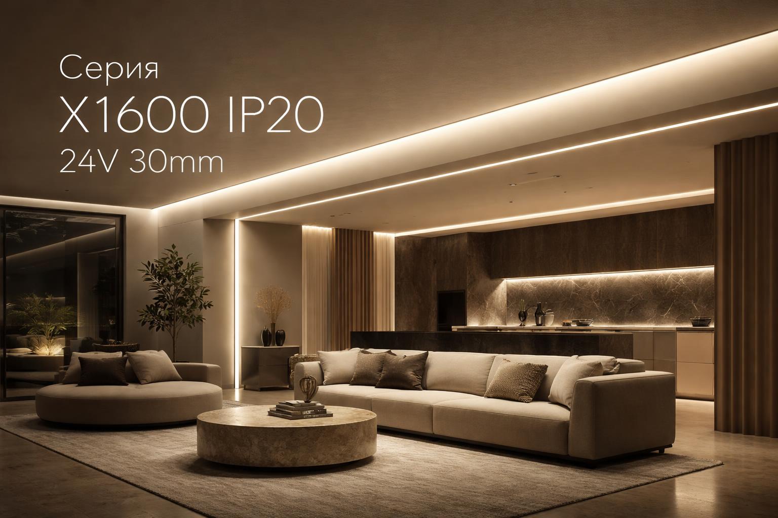Серия X1600 IP20 24V 30mm Arlight