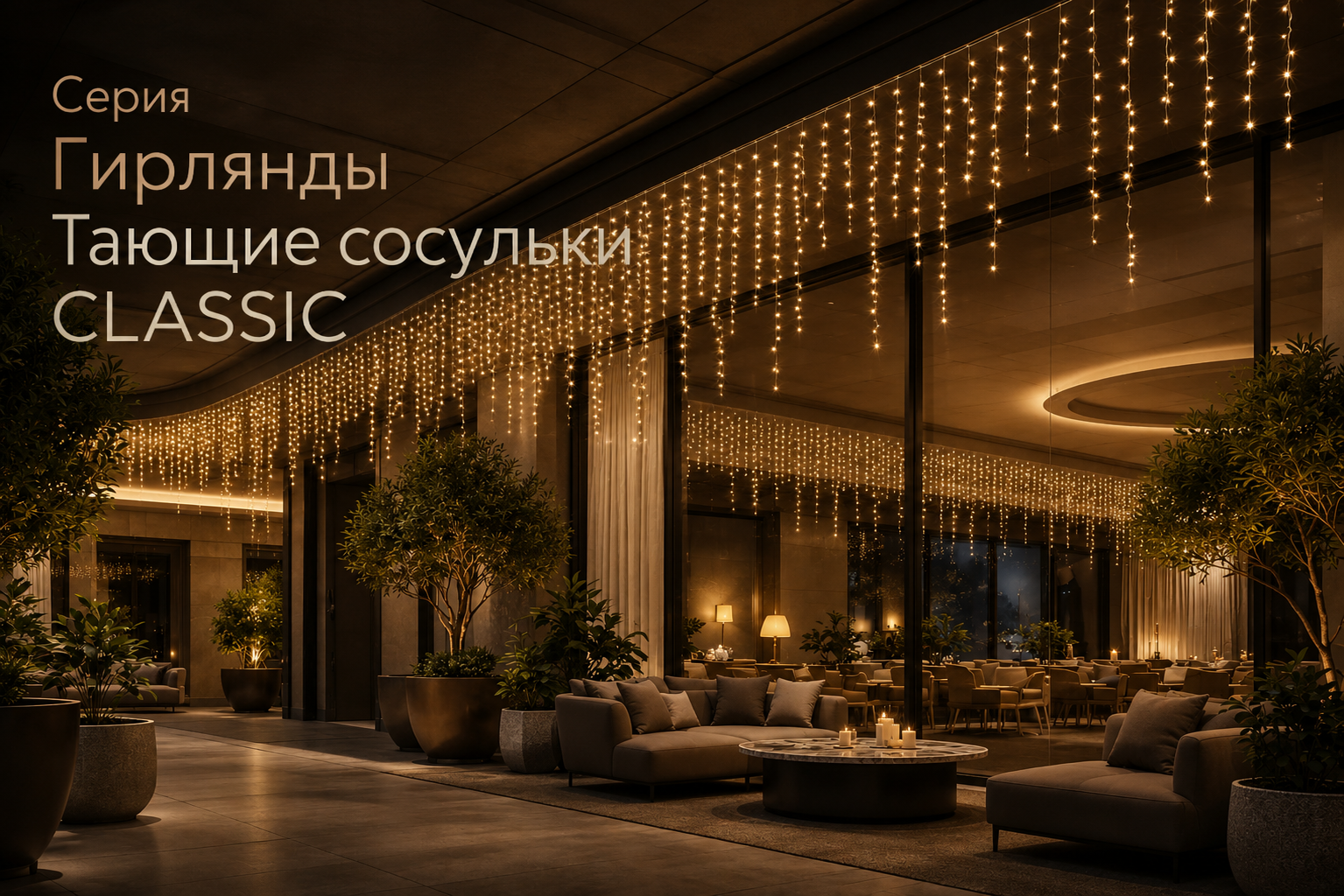 Серия Гирлянды Тающие сосульки CLASSIC Arlight