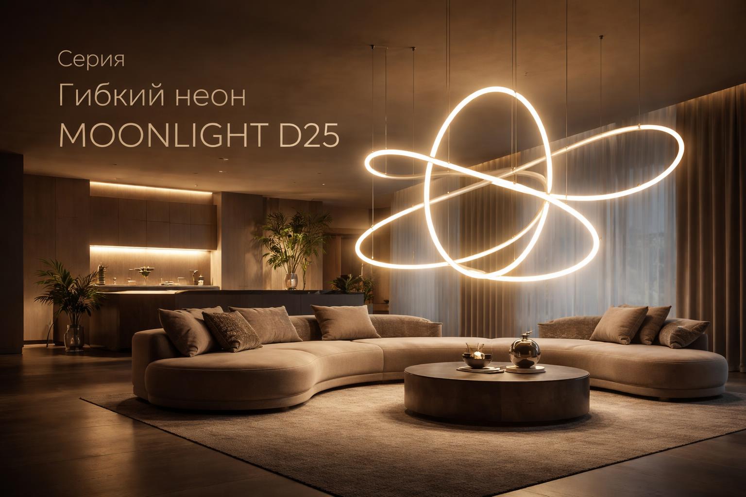 Серия Гибкий неон MOONLIGHT D25 Arlight