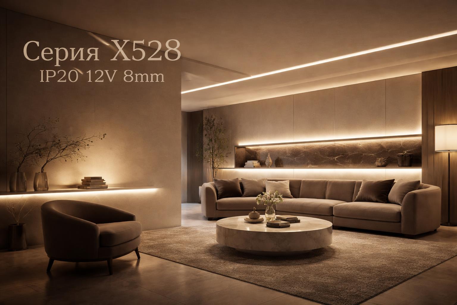 Серия X528 IP20 12V 8mm Arlight