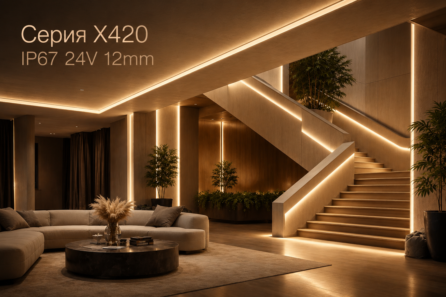 Серия X420 IP67 24V 12mm Arlight