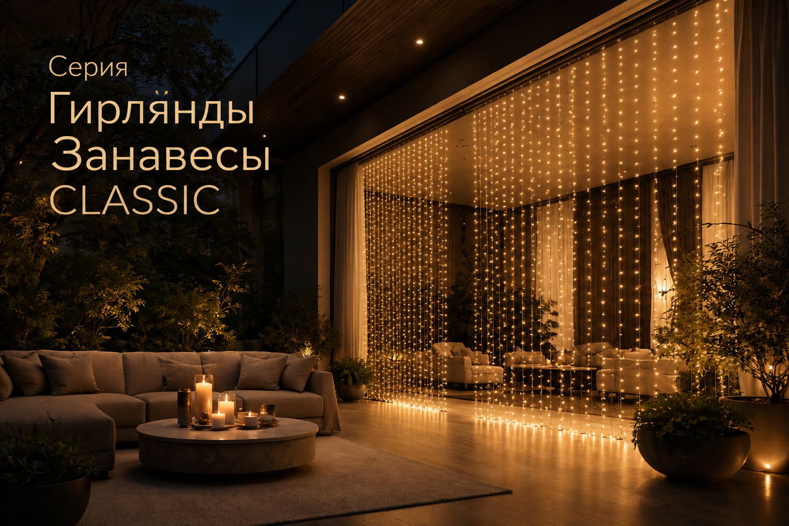 Серия Гирлянды Занавесы CLASSIC Arlight