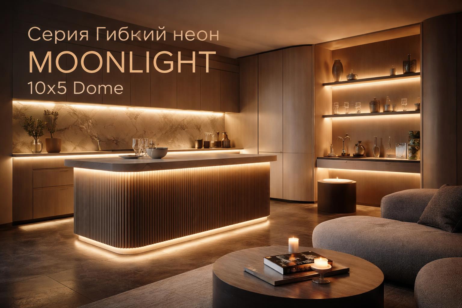 Серия Гибкий неон MOONLIGHT 10x5 Dome Arlight