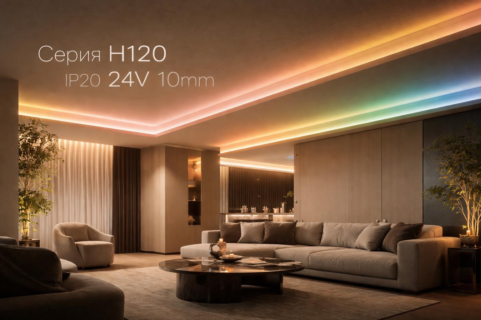 Серия H120 IP20 24V 10mm Arlight