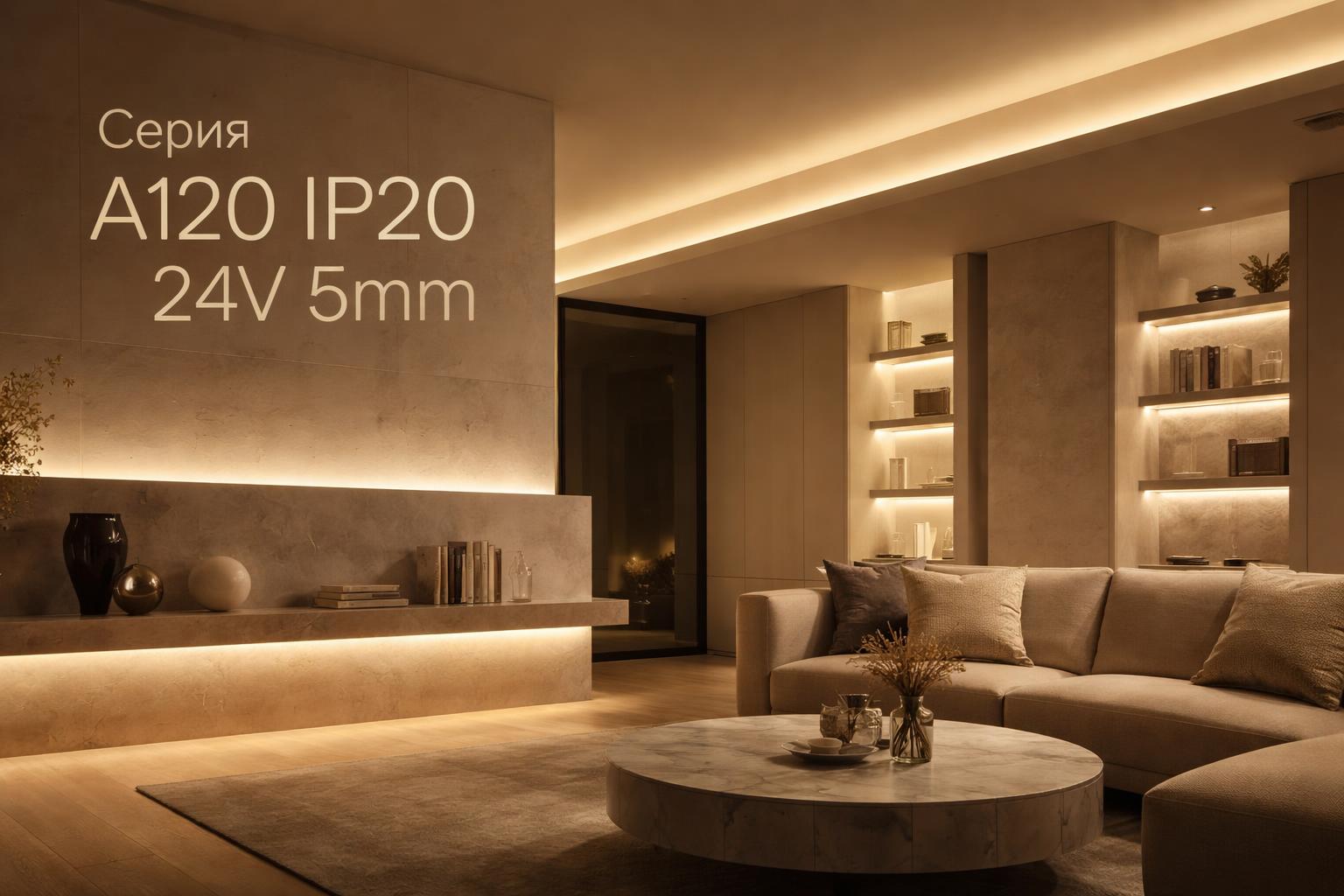 Серия A120 IP20 24V 5mm Arlight
