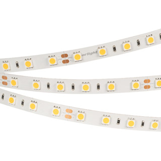 Светодиодная лента RT-B60-10mm 24V White6000 (14.4 W/m, IP20, 5m) (Arlight, 14.4 Вт/м, IP20)