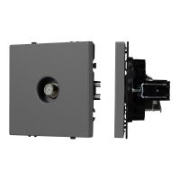 Механизм спутниковой розетки SCT-NOBE-MST1-SFPL-GR (SAT) (Arlight, Серый базальт)
