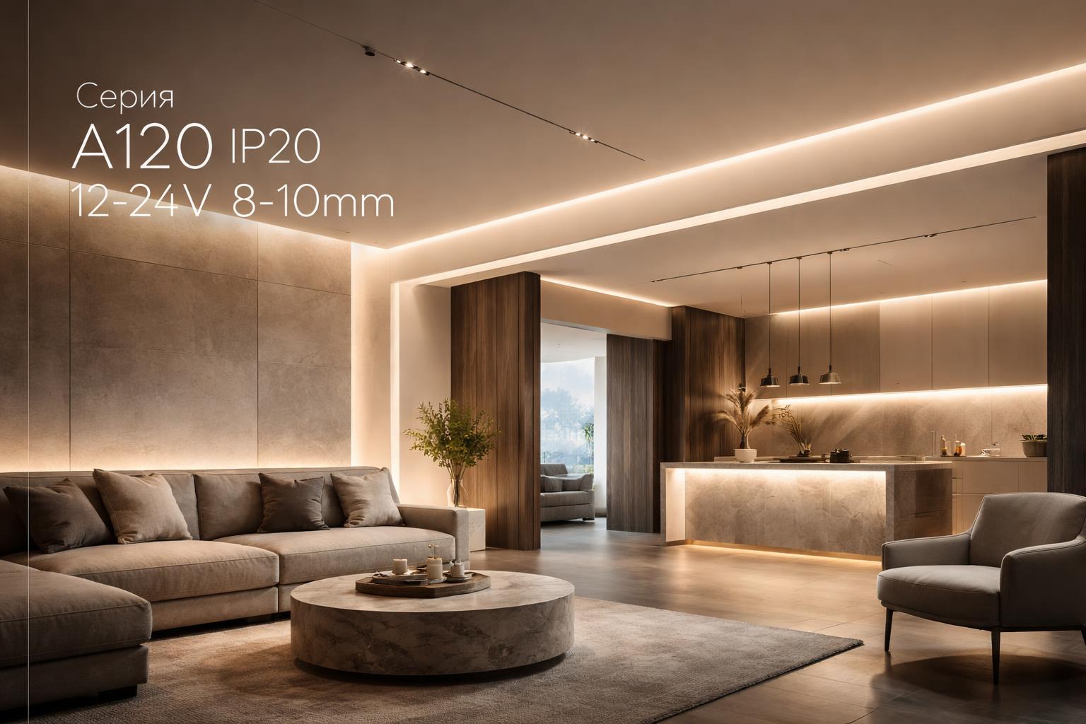 Серия A120 IP20 12-24V 8-10mm Arlight