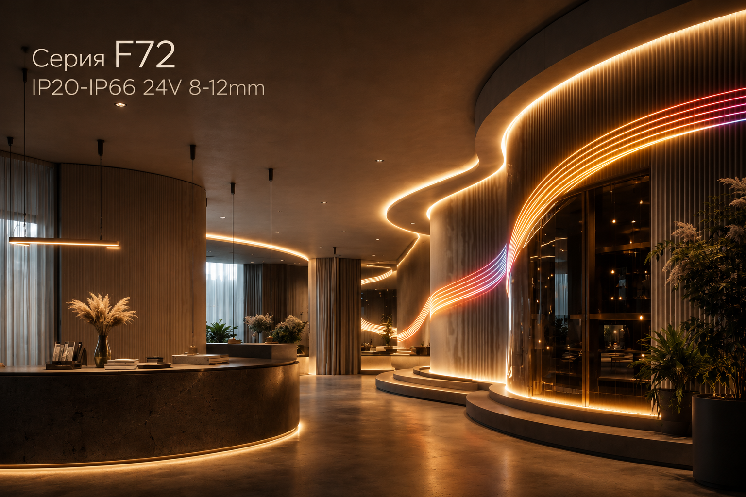 Серия F72 IP20-IP66 24V 8-12mm Arlight
