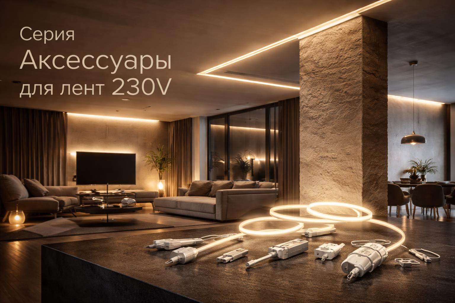 Серия Аксессуары для лент 230V Arlight