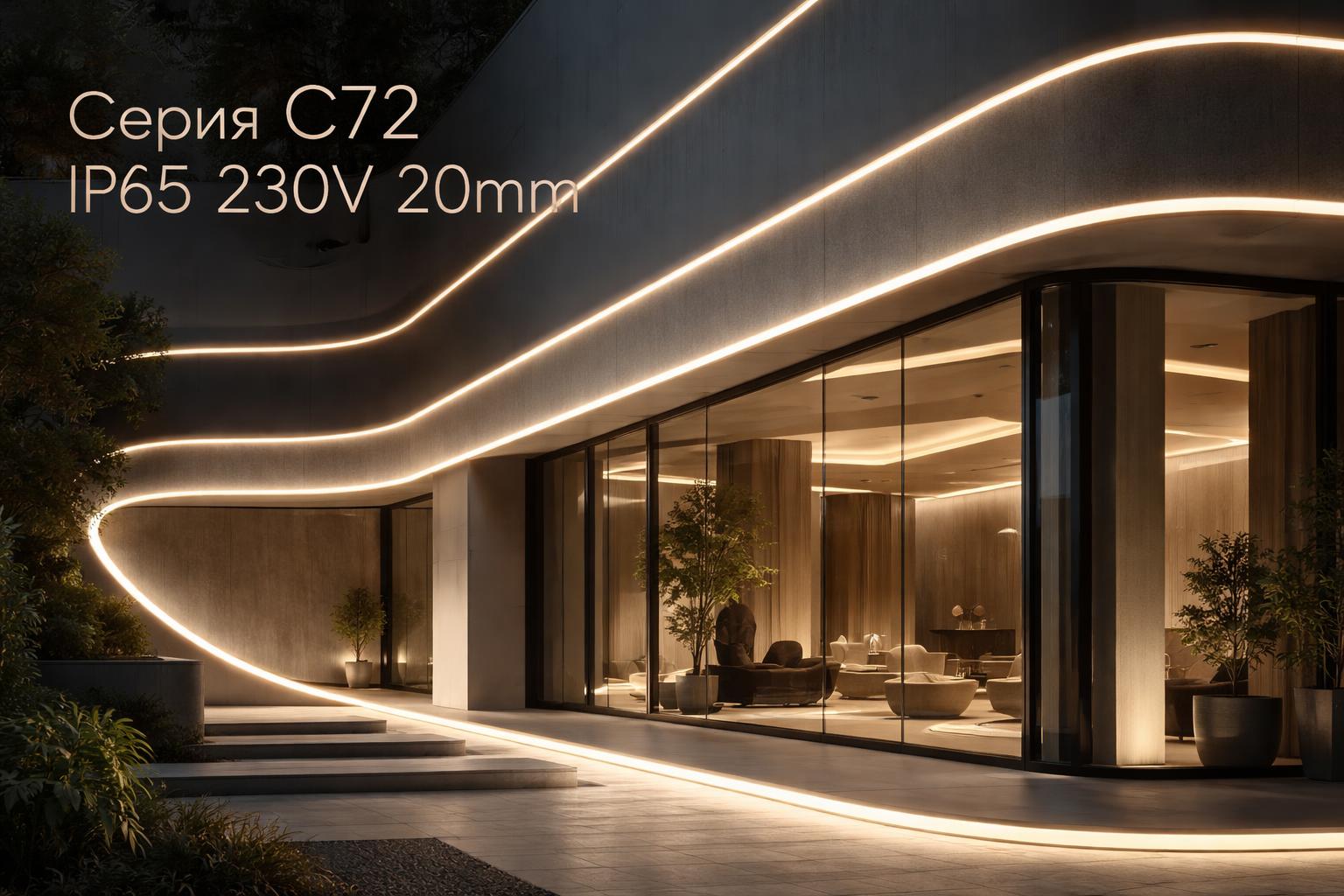 Серия C72 IP65 230V 20mm Arlight