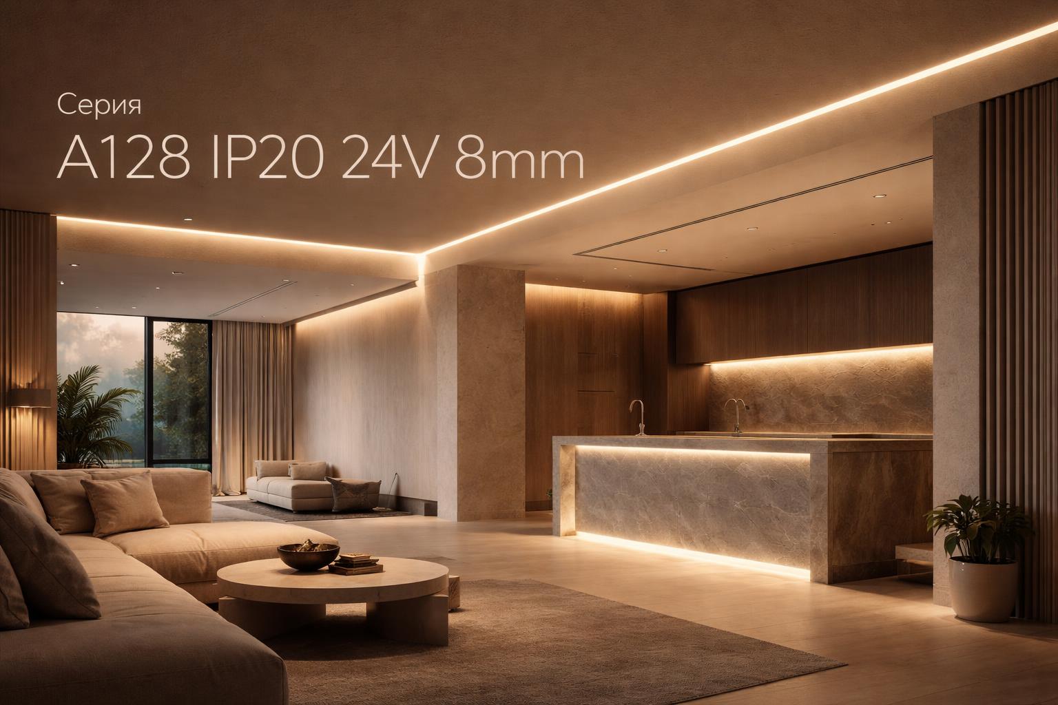 Серия A128 IP20 24V 8mm Arlight