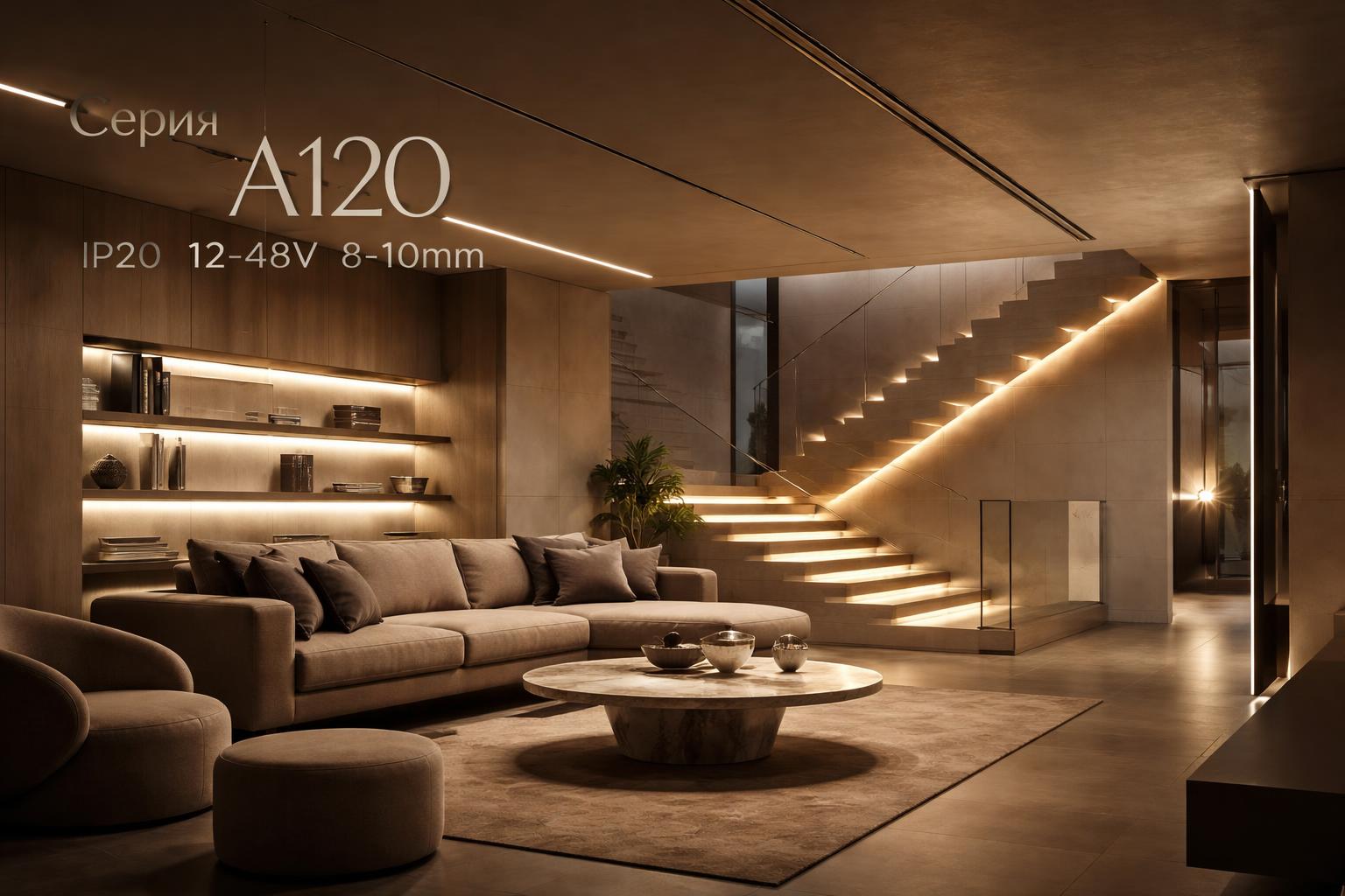 Серия A120 IP20 12-48V 8-10mm Arlight