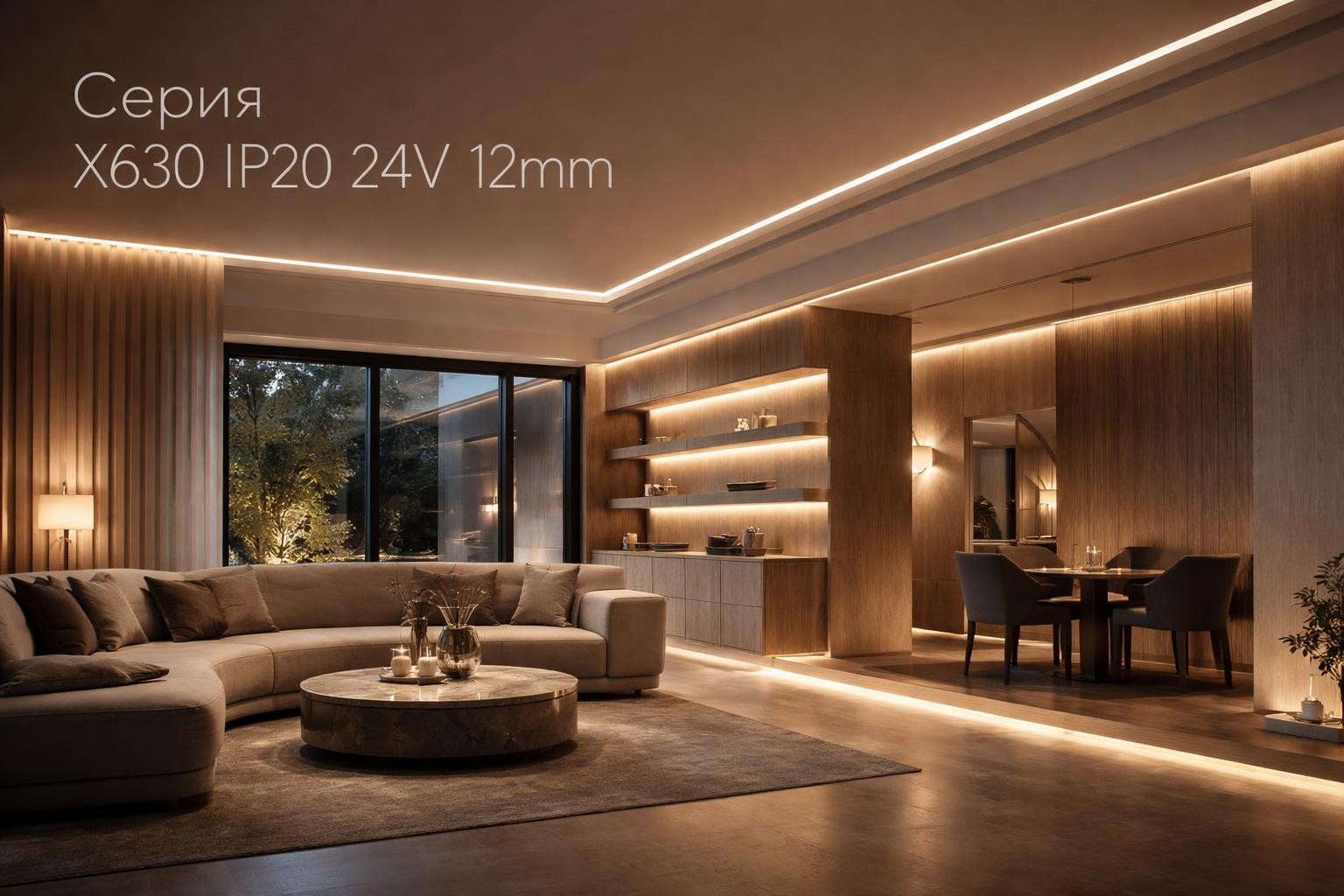Серия X630 IP20 24V 12mm Arlight