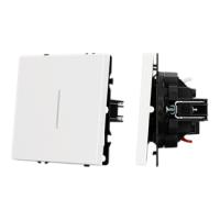 Механизм звонкового выключателя LED SWT-NOBE-MKR1-SFPL-L-WH (230V, 10A) (Arlight, Белый кварц)