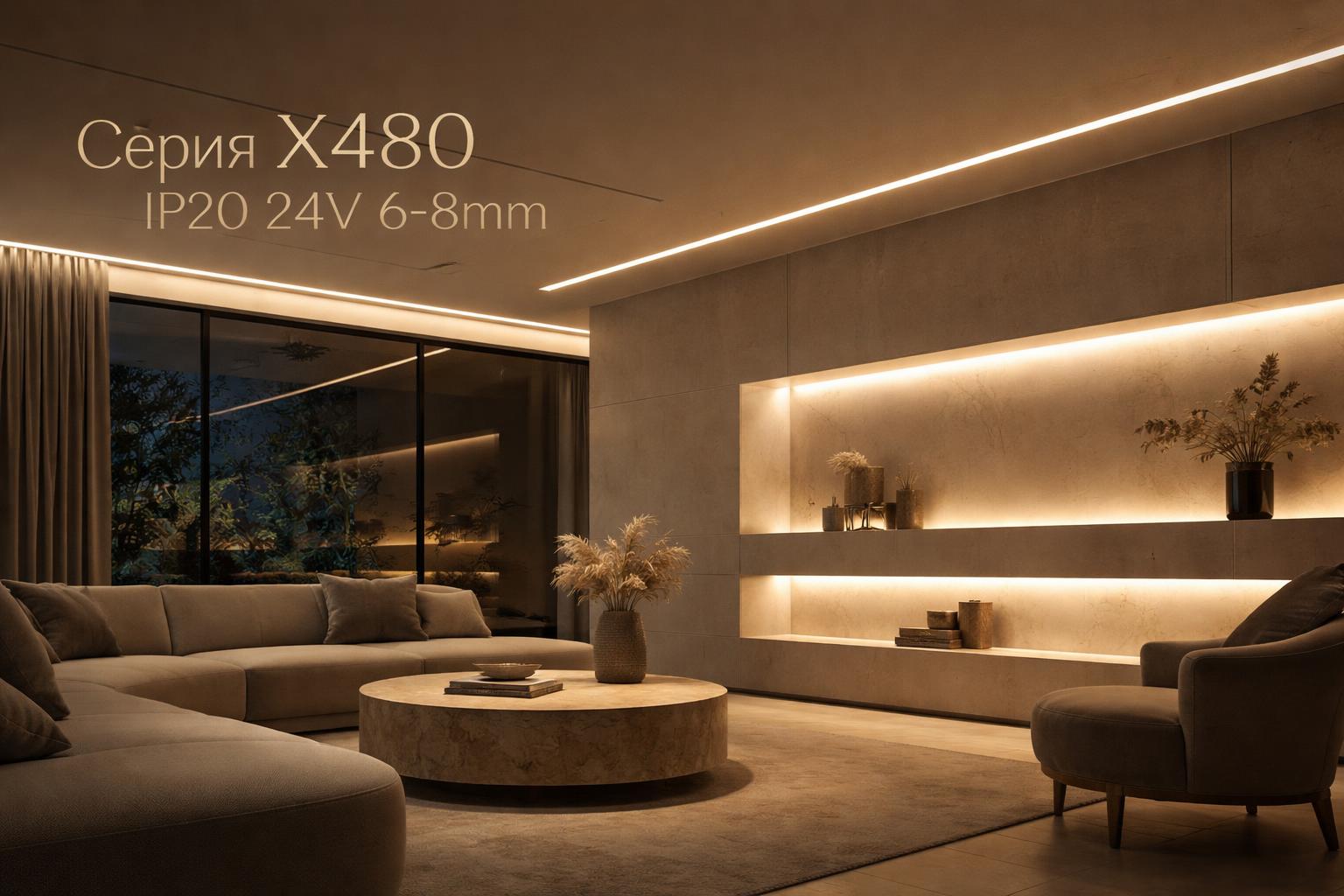 Серия X480 IP20 24V 6-8mm Arlight