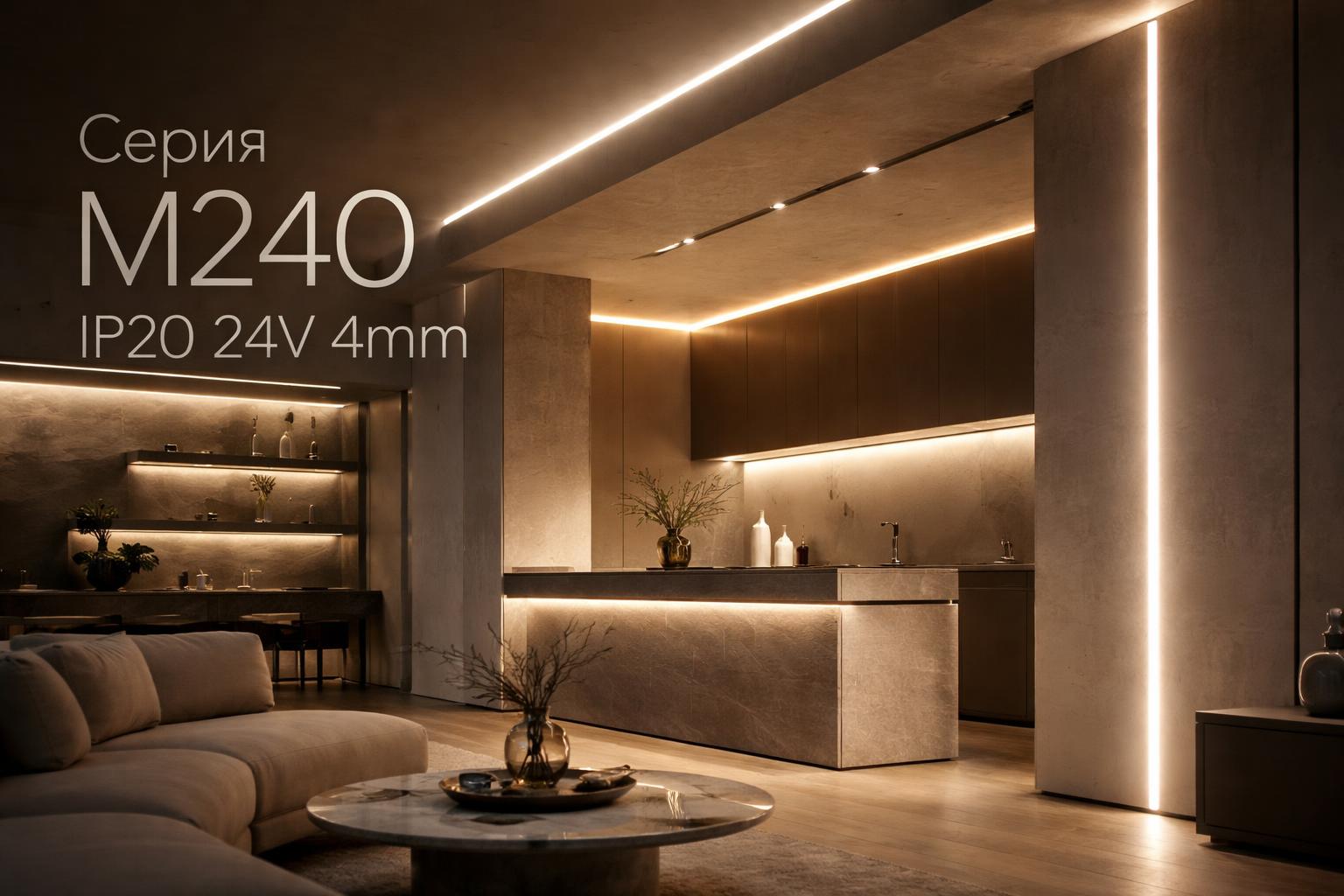 Серия M240 IP20 24V 4mm Arlight