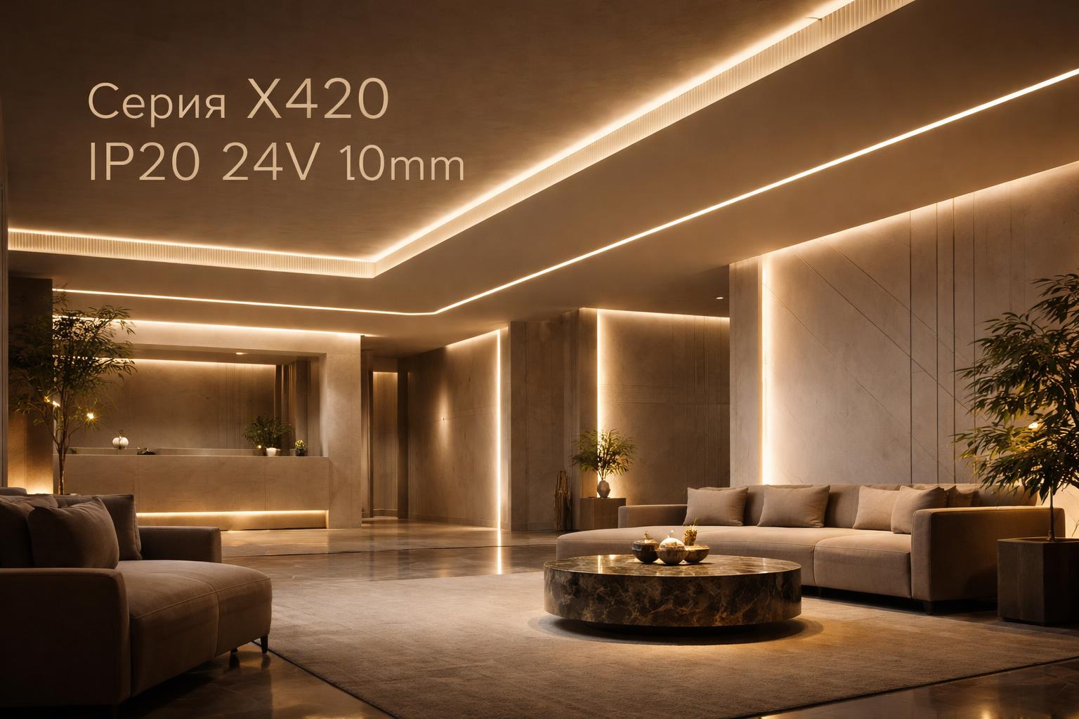 Серия X420 IP20 24V 10mm Arlight