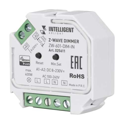INTELLIGENT ARLIGHT Диммер ZW-601-DIM-IN (100-240V, 1x2A) (IARL, Пластик)