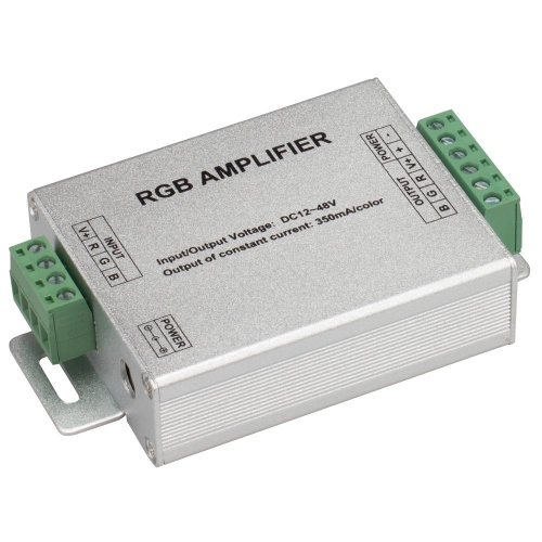 RGB-усилитель LN-350 (12-48V, 3x350mA, 50W) (Arlight, IP20 Металл, 1 год)