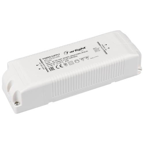 Блок питания ARJ-KE301400 (42W, 1400mA, PFC) (Arlight, IP20 Пластик, 5 лет)