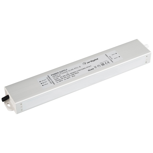 Блок питания ARPV-ST24060-SLIM-PFC-B (24V, 2.5A, 60W) (Arlight, IP67 Металл, 3 года)