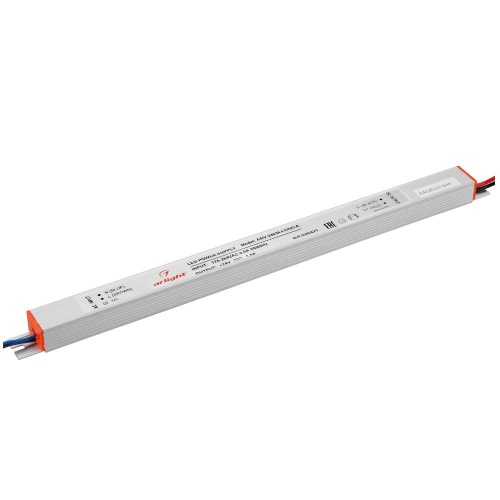 Блок питания ARV-24036-LONG-A (24V, 1.5A, 36W) (Arlight, IP20 Металл, 2 года)