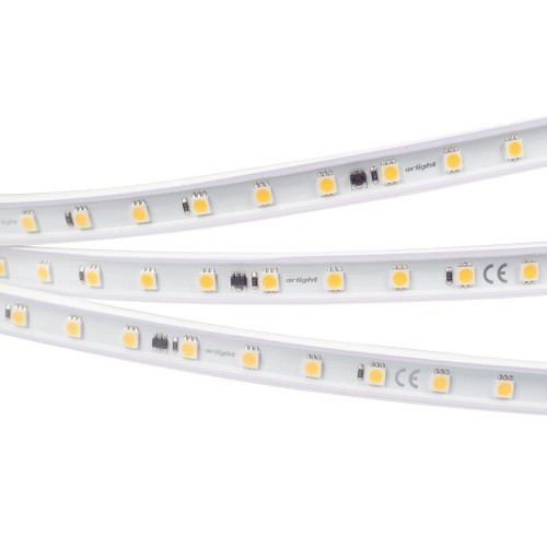 Лента ARL-50000PV-230V Warm2700 (5060, 54 LED/m, WP2) (Arlight, 8 Вт/м, IP65)