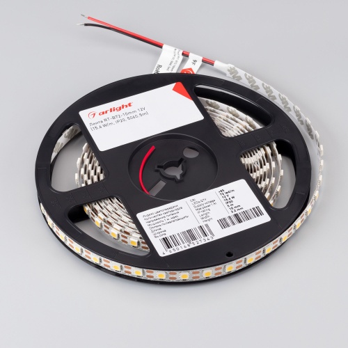Лента RT 2-5000 12V Cx1 White6000 2x (5060, 360 LED, LUX) (Arlight, 15.6 Вт/м, IP20)