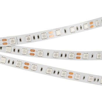 Лента RT 2-5000 12V Orange 2x (5060, 300 LED, LUX) (Arlight, 14.4 Вт/м, IP20)
