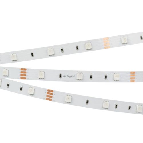 Лента RT 2-5000 12V RGB (5060, 150 LED, LUX) (Arlight, 7.2 Вт/м, IP20)