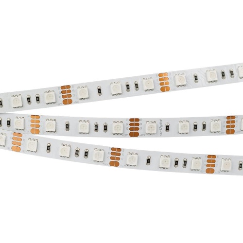 Лента RT 2-5000 12V RGB 2x (5060, 300 LED, LUX) (Arlight, 14.4 Вт/м, IP20)