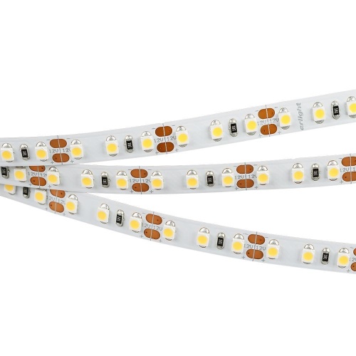 Лента RT 2-5000 12V Warm3000 2x (3528, 600 LED, LUX) (Arlight, 9.6 Вт/м, IP20)