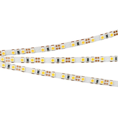 Лента RT 2-5000 12V Warm3000 5mm 2x (3528, 600 LED, LUX) (Arlight, 9.6 Вт/м, IP20)