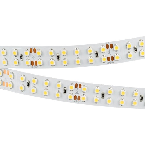 Лента RT 2-5000 24V Cool 8K 2x2 (3528, 1200 LED, LUX) (Arlight, 19.2 Вт/м, IP20)