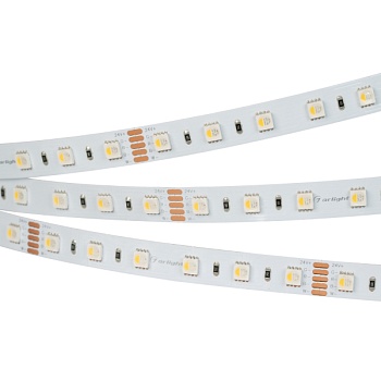 Лента RT 2-5000 24V RGBW-One White 2x (5060, 300 LED, LUX) (Arlight, 19.2 Вт/м, IP20)