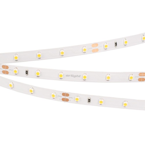 Лента RT 2-5000 24V Warm3000 (3528, 300 LED, LUX) (Arlight, 4.8 Вт/м, IP20)