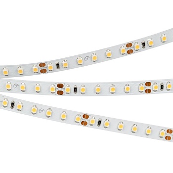 Лента RT 2-5000 24V Warm3000 2x (3528, 600 LED, LUX) (Arlight, 9.6 Вт/м, IP20)