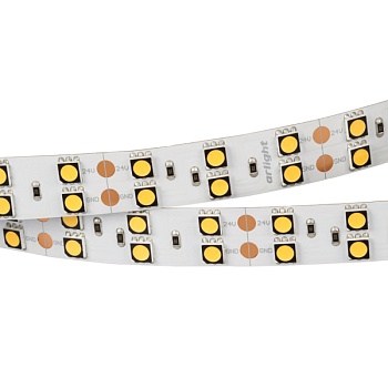 Лента RT 2-5000 24V Warm3000 2x2 (5060, 600 LED, CRI98) (Arlight, 28.8 Вт/м, IP20)