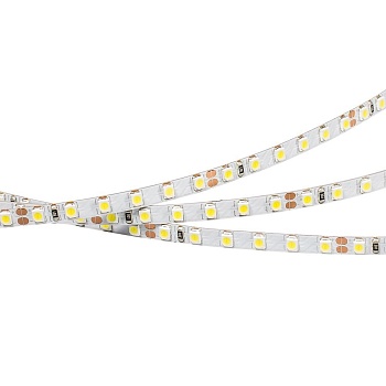 Лента RT 2-5000 24V Warm3000 5mm 2x (3528, 600 LED, LUX) (Arlight, 9.6 Вт/м, IP20)