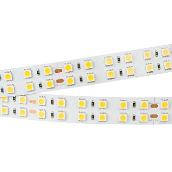 Лента RT 2-5000 24V White6000 2x2 (5060, 720 LED, LUX) (Arlight, 34.4 Вт/м, IP20)