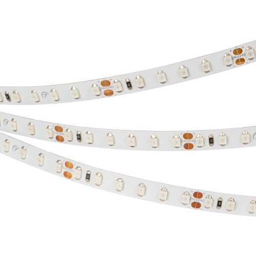 Лента RT 2-5000 24V Yellow 2x (3528, 600 LED, LUX) (Arlight, 9.6 Вт/м, IP20)