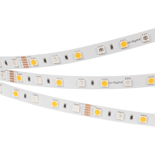 Лента RT6-5050-60 24V RGB-Warm 2x (300 LED) (Arlight, 14.4 Вт/м, IP20)